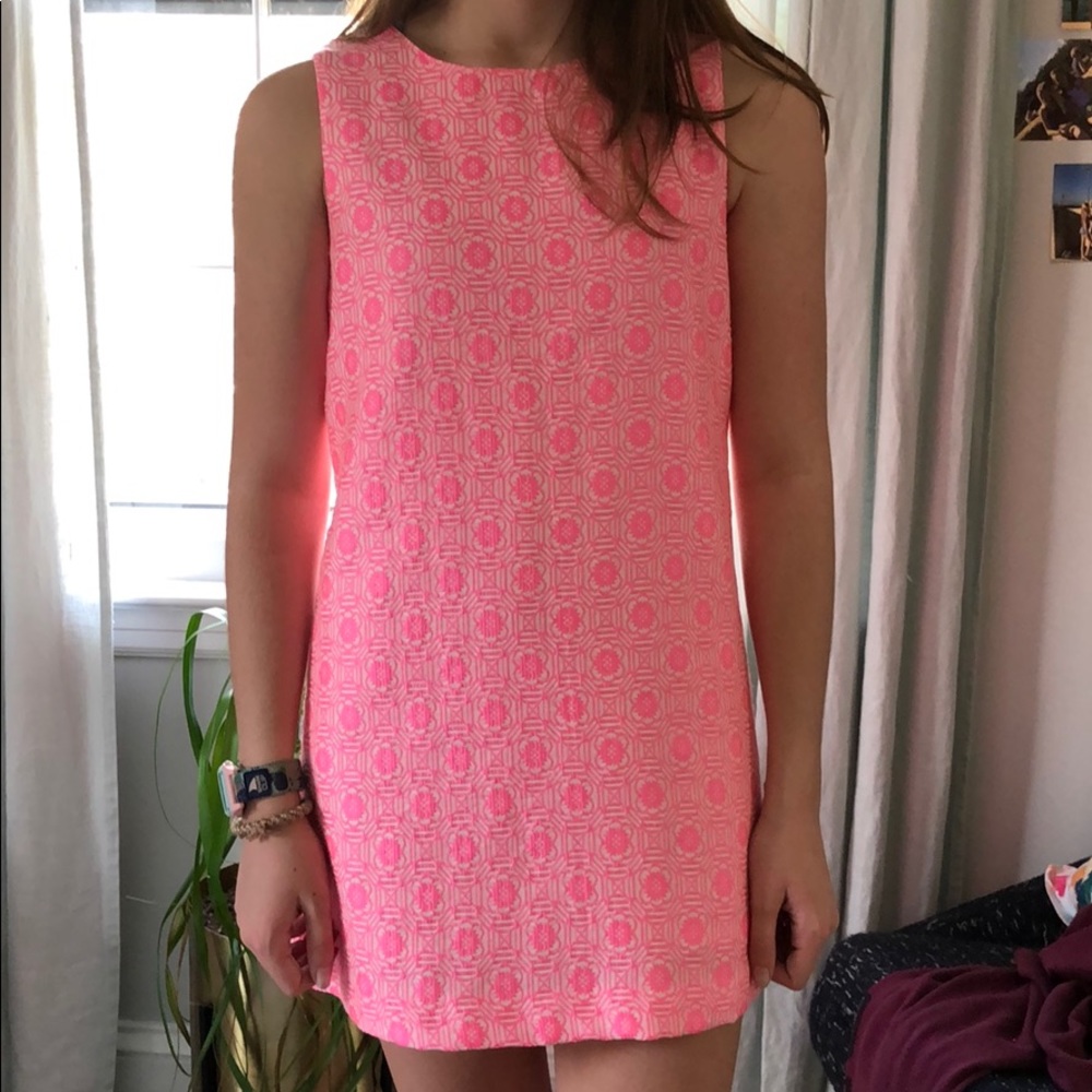 Pink shift dress sz 12